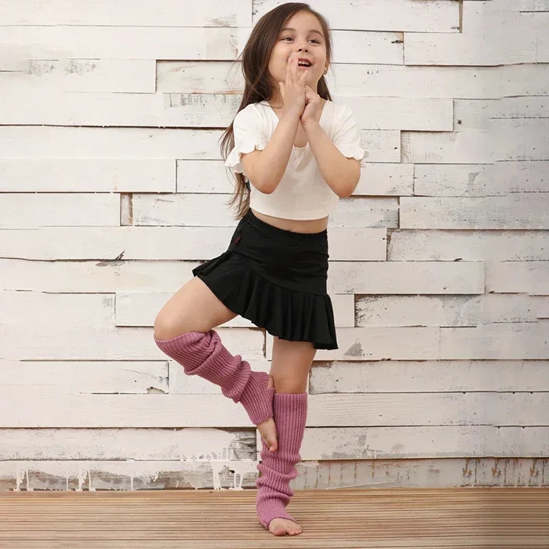 Y2K Knitted Wool Leg Warmers – Slouchy Winter Boot Socks for Women