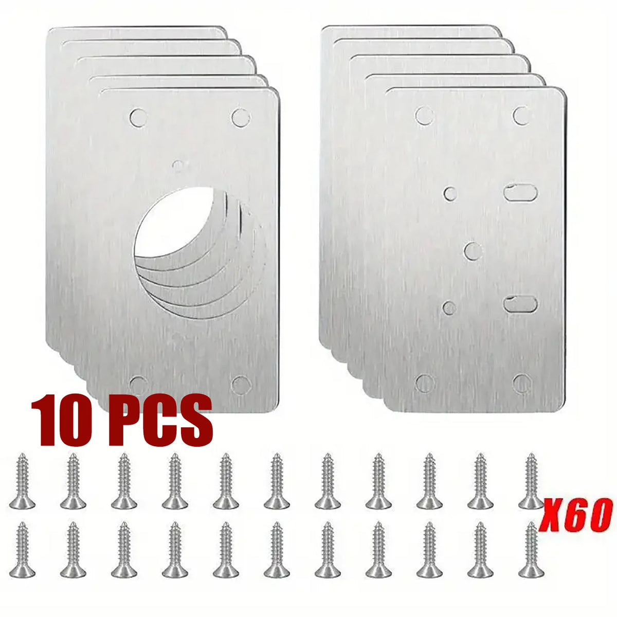 Cabinet Hinge Repair Plate Kit Door Mount Fix Hardware