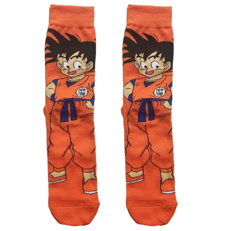 Bandai Dragon Ball Mid-Tube Socks – Anime Cartoon Cotton Crew Socks for Men