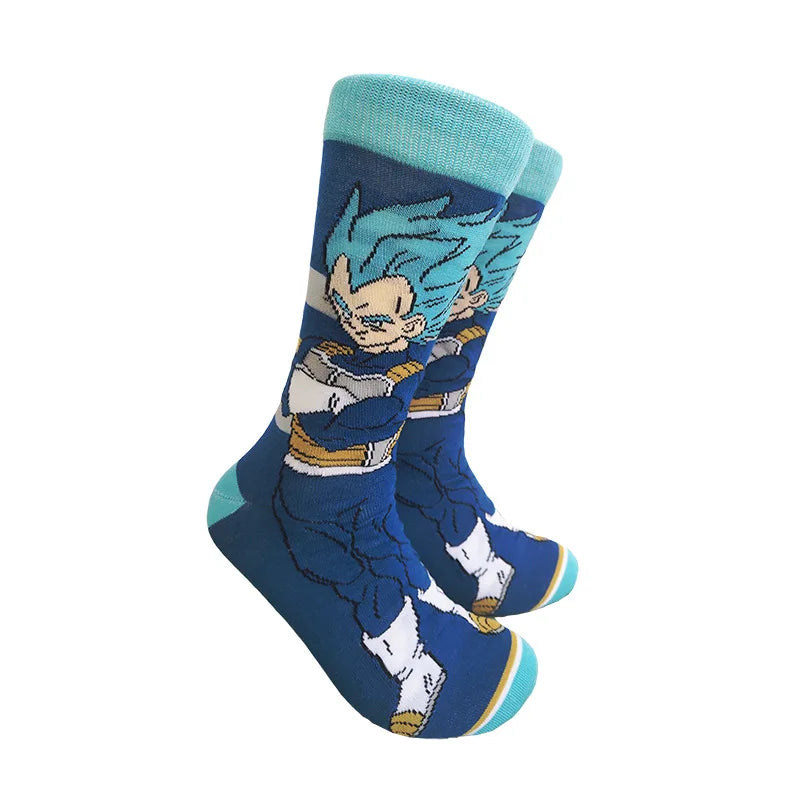 Bandai Dragon Ball Mid-Tube Socks – Anime Cartoon Cotton Crew Socks for Men