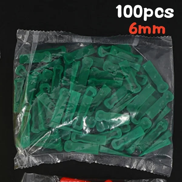 Tile Leveling Spacer Clips 100pcs, Reusable 5/6/10mm Wedge Tile Spacers