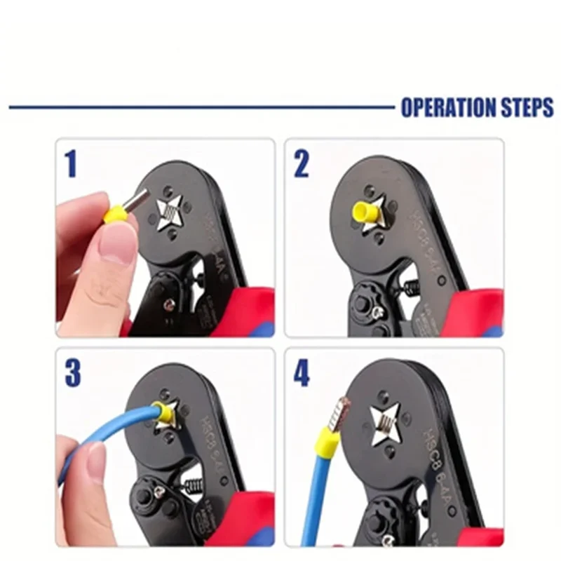 HSC8 Ferrule Crimper Pliers Wire End Terminal Tool