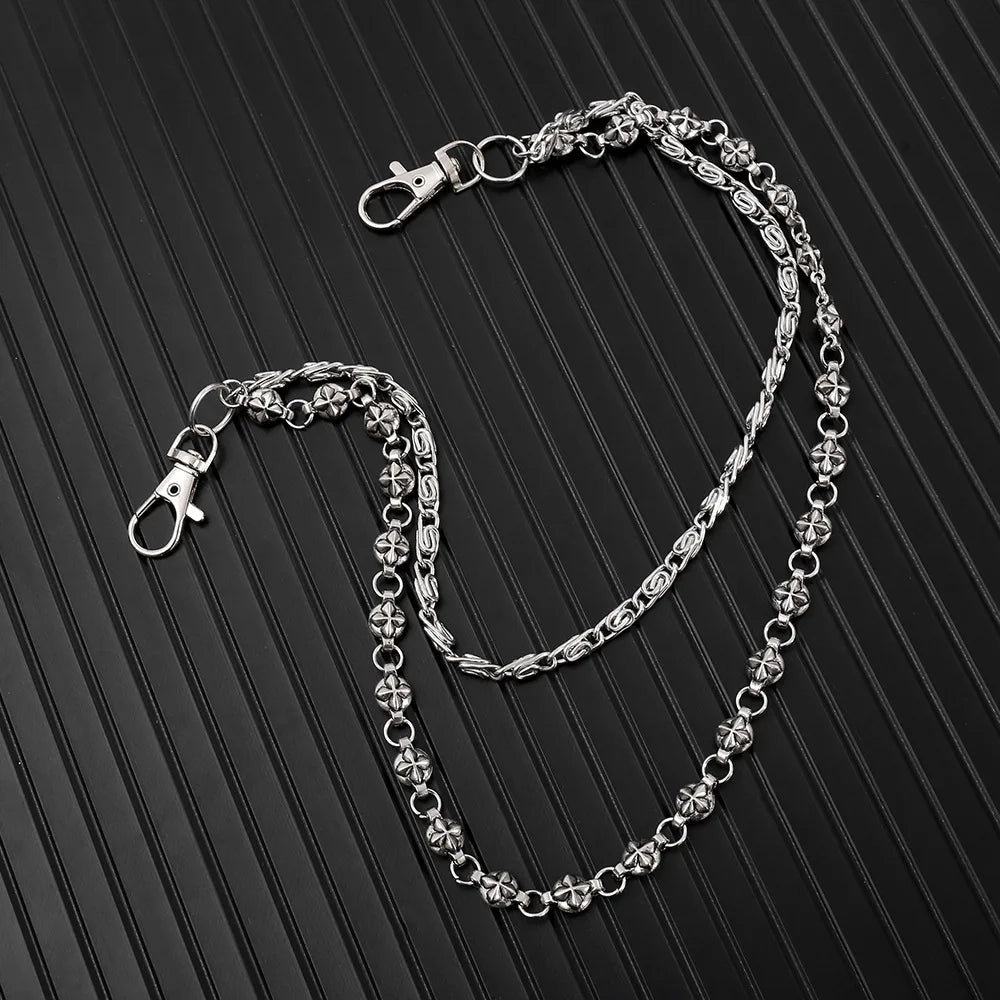 Harajuku Y2K Double-Layer Waist Chain – Punk Hip Hop Jeans Pant Chain Belt for Men & Women