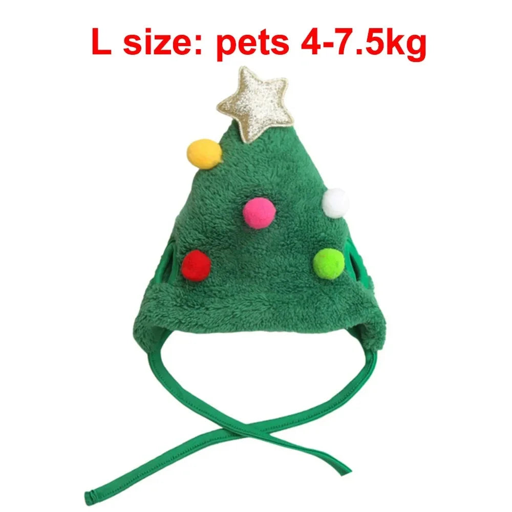 Christmas Pet Reindeer Antler Hat Costume Set - Bandana Bib Scarf for Dogs & Cats