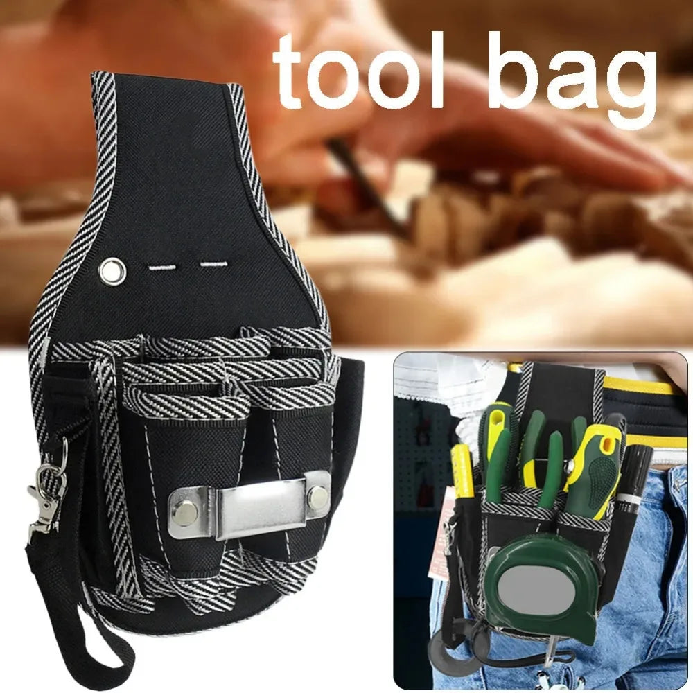 9-in-1 Handyman Tool Waist Belt – 600D Nylon Electrician Pouch & Kit Holder