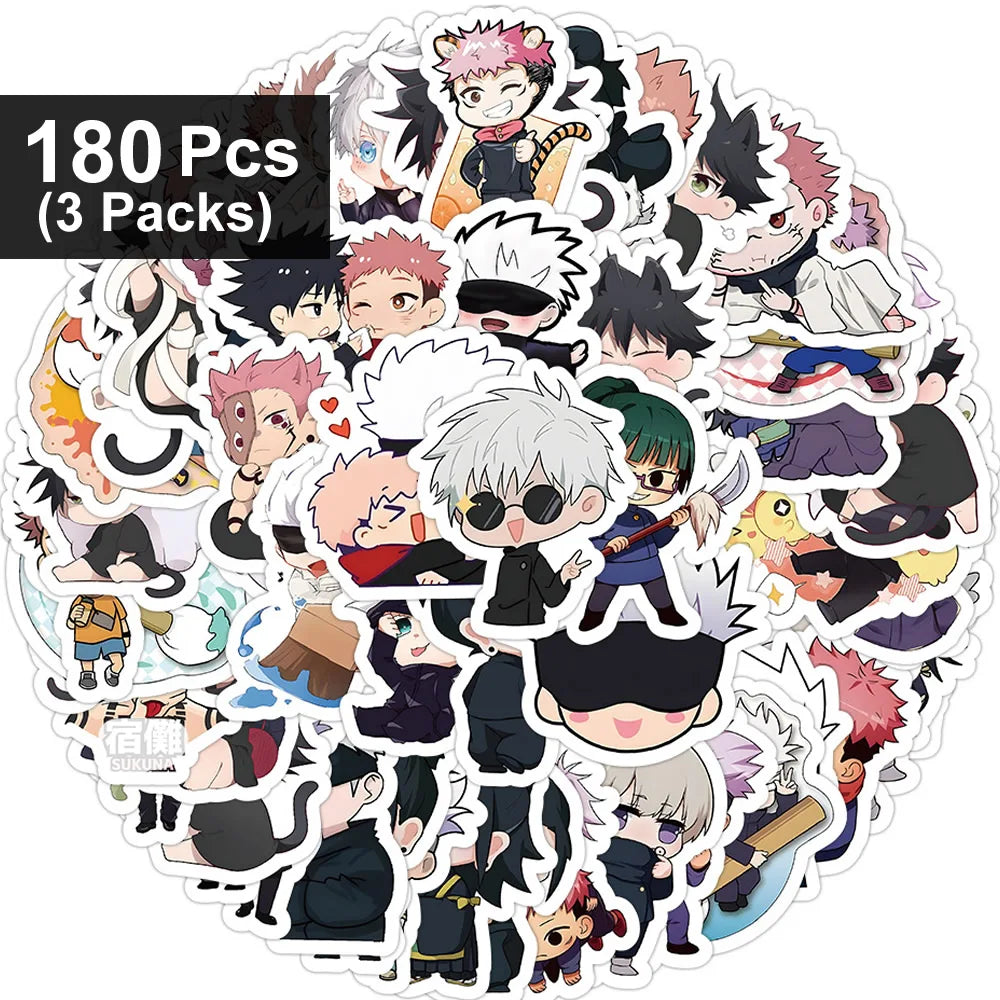 Jujutsu Kaisen Anime Stickers, Gojo Itadori Waterproof Phone Laptop Decals