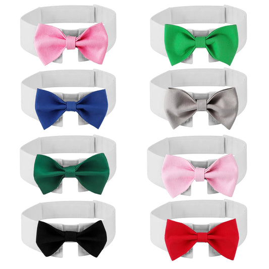 Dog Bow Tie Collar - Adjustable Cat Tuxedo Necktie Collar for Wedding, Holiday and Party Pet Accessories