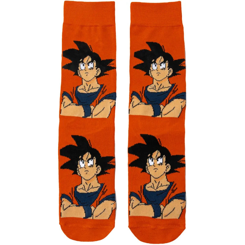 Bandai Hip Hop Anime Crew Socks – Funny Novelty Street Style Cotton Socks for Men & Women
