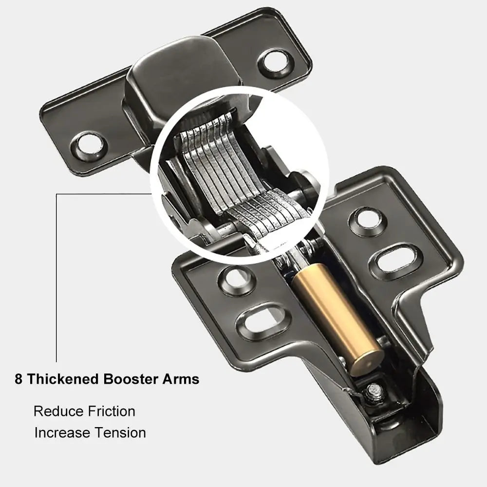 Soft-Close Cabinet Hinge – Stainless Steel Hydraulic Damper Hinge for Kitchen & Wardrobe Doors