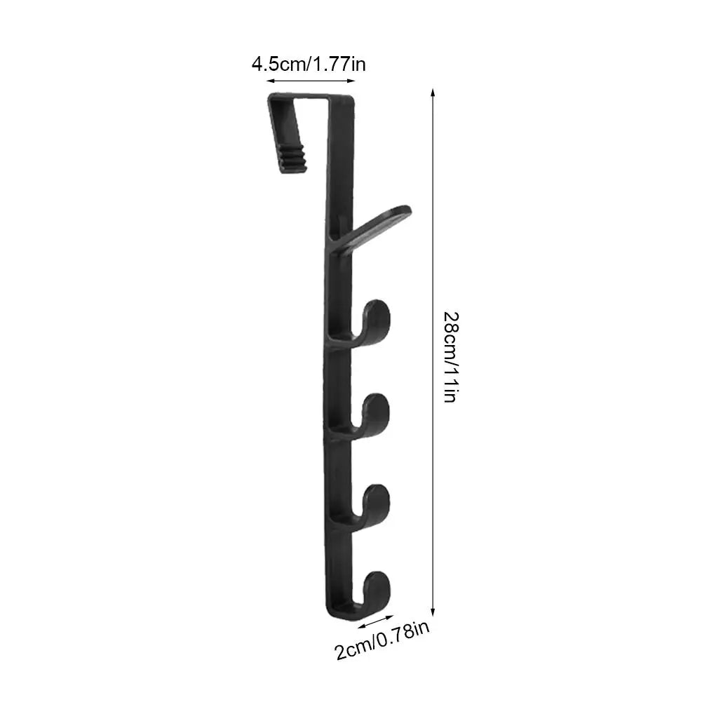 Behind the Door Hook Rack – Heavy-Duty Over-the-Door Coat & Towel Hanger for Home Storage