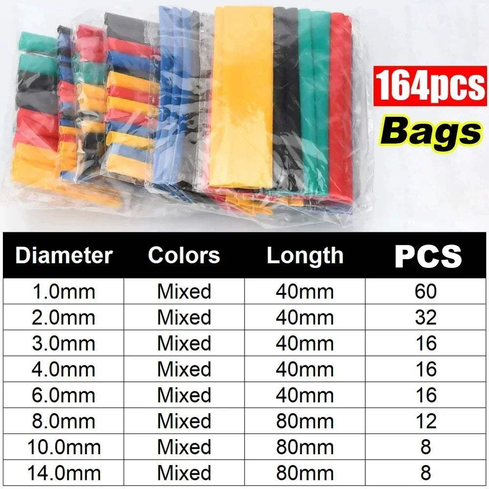 Heat Shrink Tube Kit Assorted Electrical Wire Insulation Sleeving