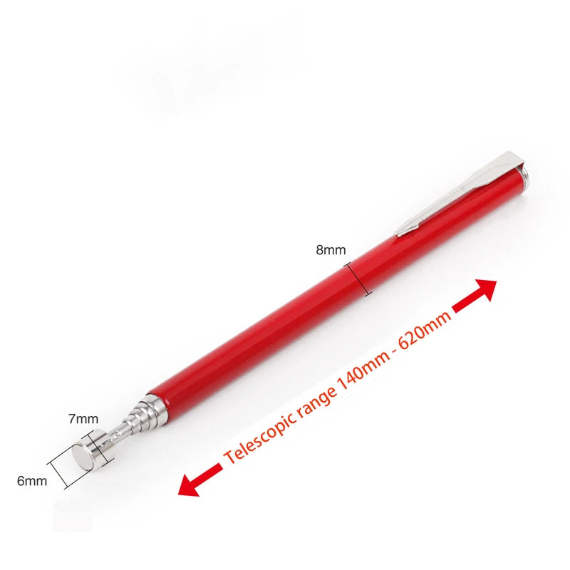 Telescoping Inspection Mirror with LED Light – 360° Swivel Mechanic Pickup Tool