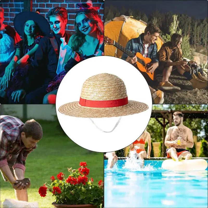 Luffy Straw Hat Anime Cosplay Cap – Lightweight Summer Sun Hat for Costume, Stage & Everyday Wear
