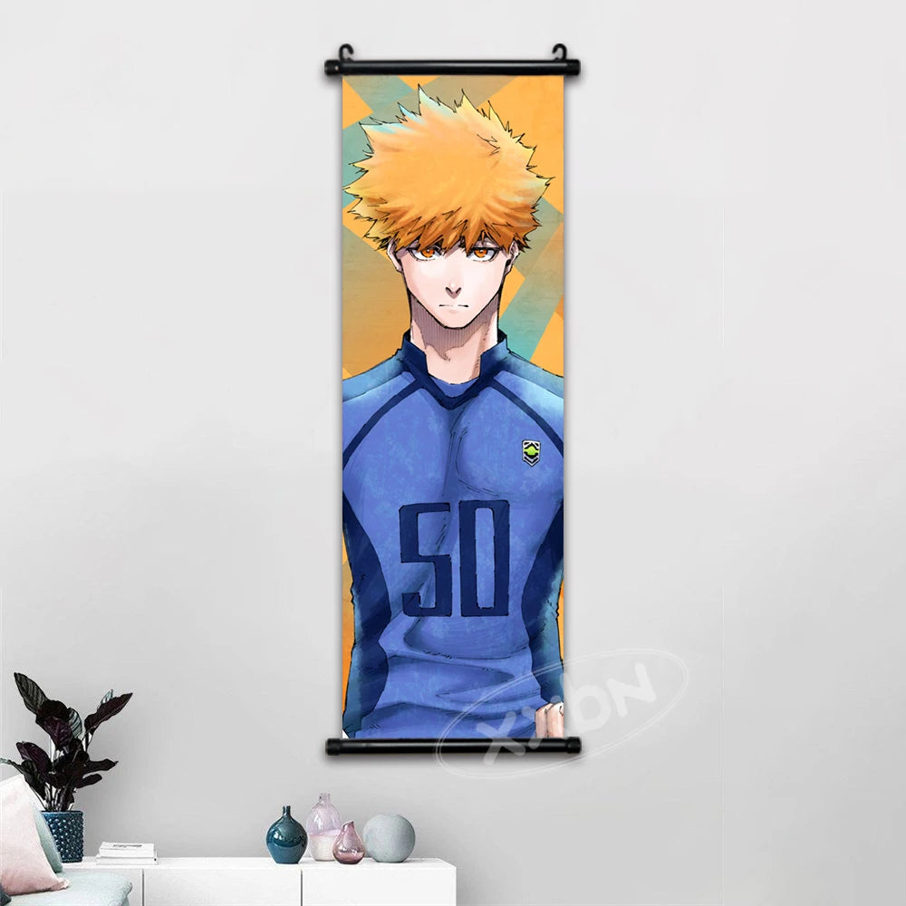 Blue Lock Anime Poster Canvas Wall Art Isagi Yoichi Chigiri Hyoma Home Decor
