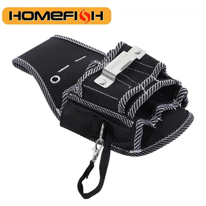9-in-1 Handyman Tool Waist Belt – 600D Nylon Electrician Pouch & Kit Holder