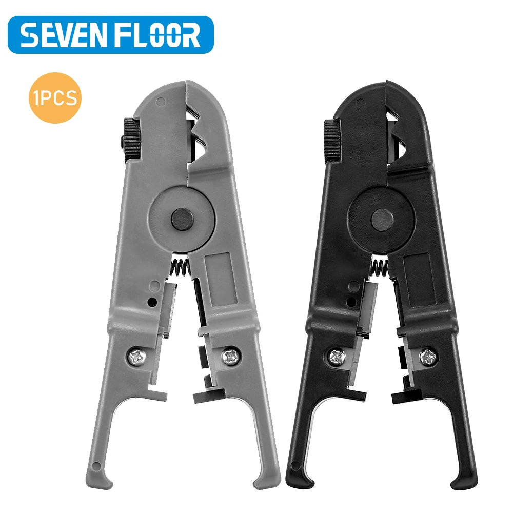 Ethernet Cable Wire Stripper & Cutter Tool for CAT5E CAT6 CAT7 Round Cable, DIY