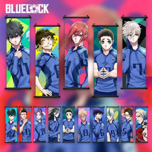 Blue Lock Anime Poster Canvas Wall Art Isagi Yoichi Chigiri Hyoma Home Decor