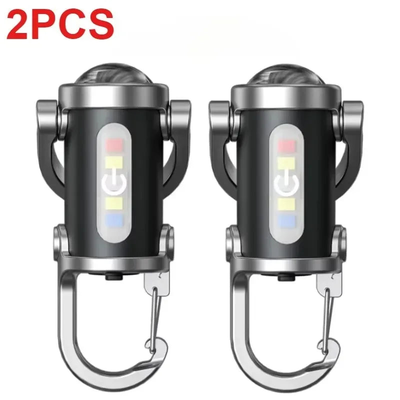 Mini COB LED Carabiner Light – Portable Hanging Work Light for Camping & Repairs