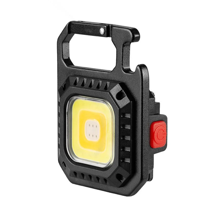 Mini Magnetic COB LED Work Light, USB Rechargeable Pocket Flashlight, 800 Lumens