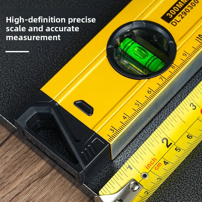 Magnetic Torpedo Spirit Level with 3 Vials, Shockproof Aluminum Bubble Level