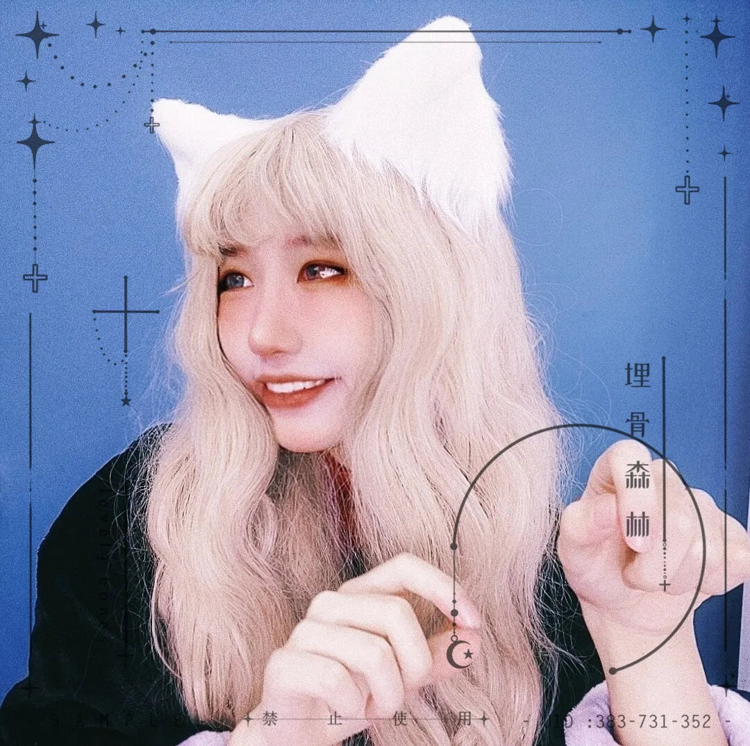 Lolita Gothic Cat Ears Headband - Kawaii Anime Cosplay Hair Accessory