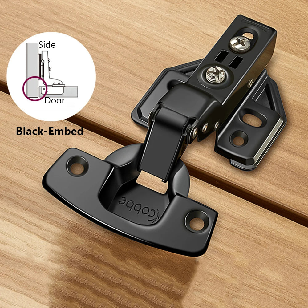 Soft-Close Cabinet Hinge – Stainless Steel Hydraulic Damper Hinge for Kitchen & Wardrobe Doors