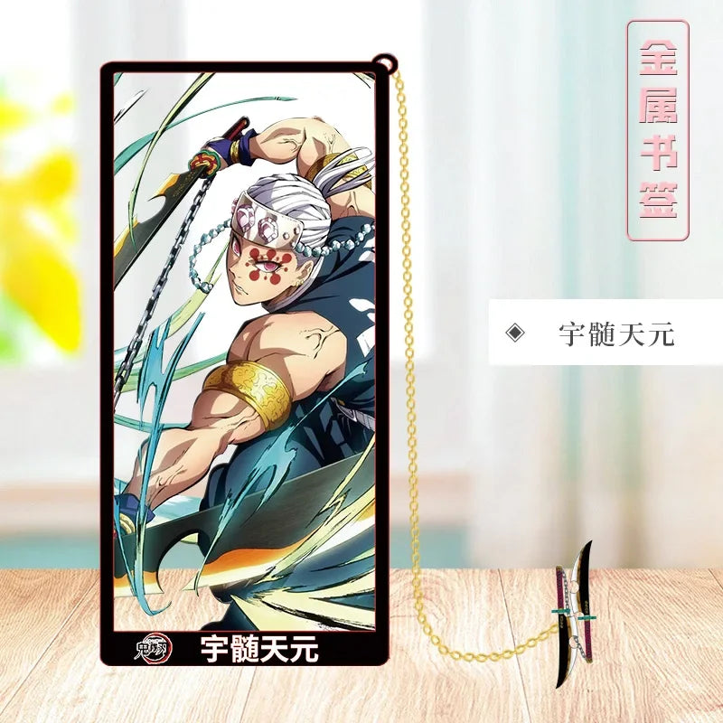 Demon Slayer Metal Bookmark Set – Anime Character Page Markers for Readers & Collectors