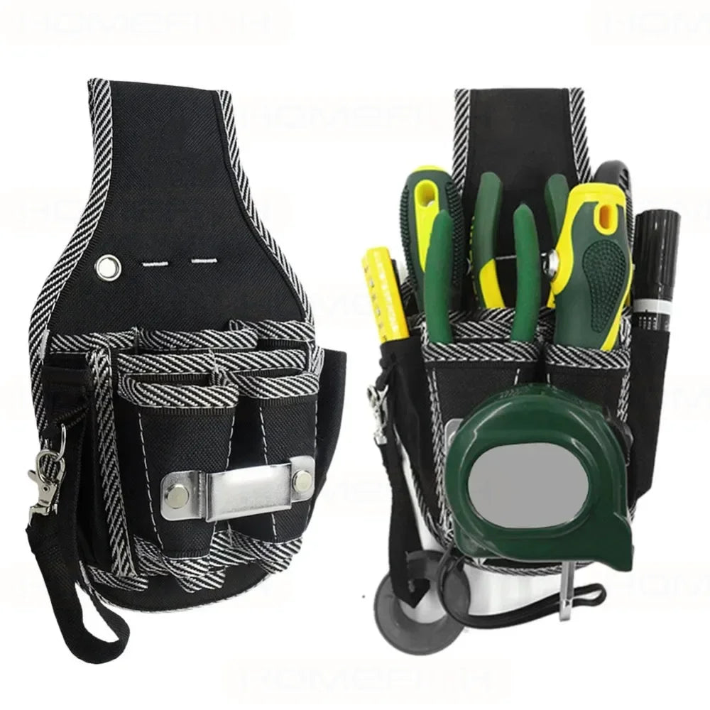 9-in-1 Handyman Tool Waist Belt – 600D Nylon Electrician Pouch & Kit Holder
