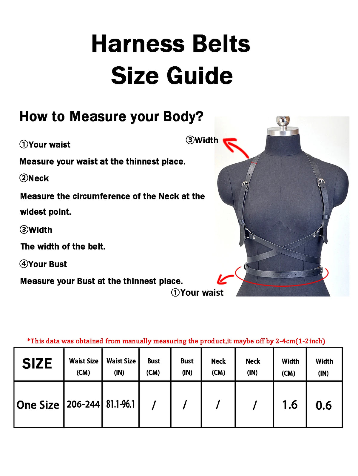 Punk Body Harness Corset Belt - Gothic Street Style Waistband Suspenders
