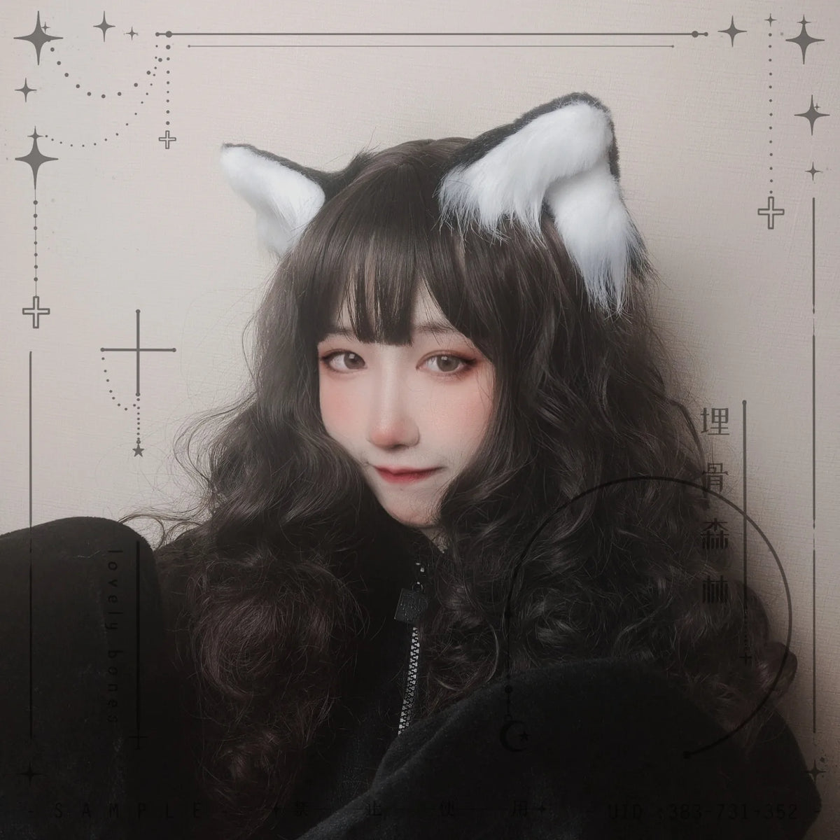 Lolita Gothic Cat Ears Headband - Kawaii Anime Cosplay Hair Accessory