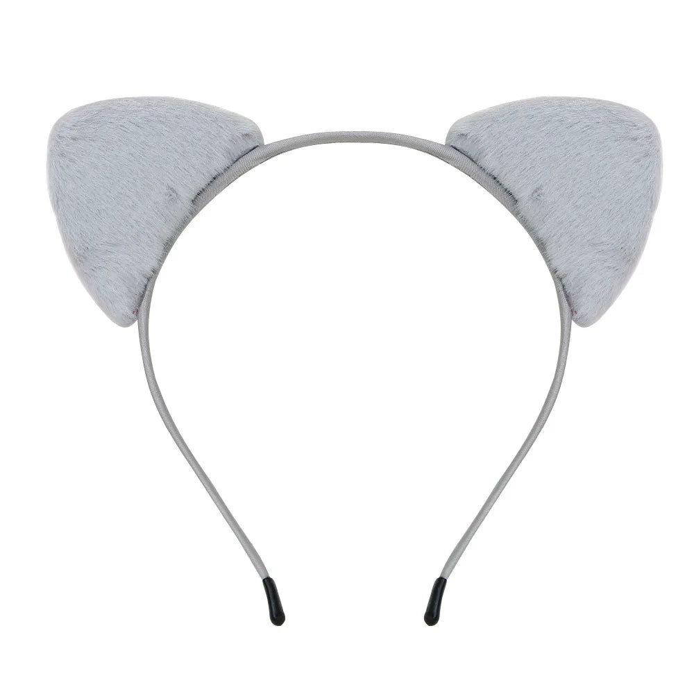 Cute Furry Cat Ears Headband – Cosplay Fancy Dress Hairband for Women & Girls