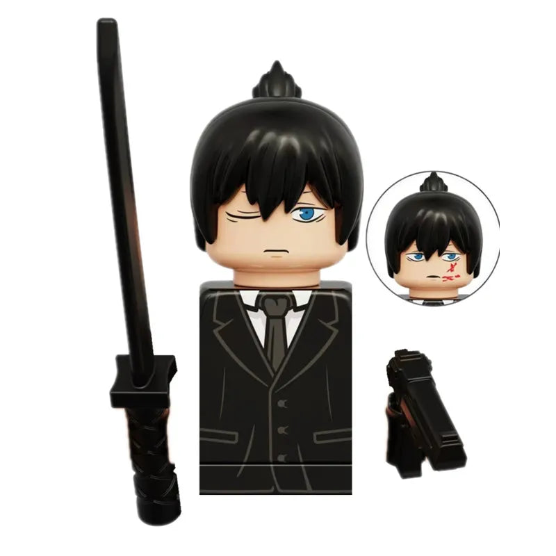 Chainsaw Man Building Block Figures, Mini Anime Brick Minifigs Collectible Gift