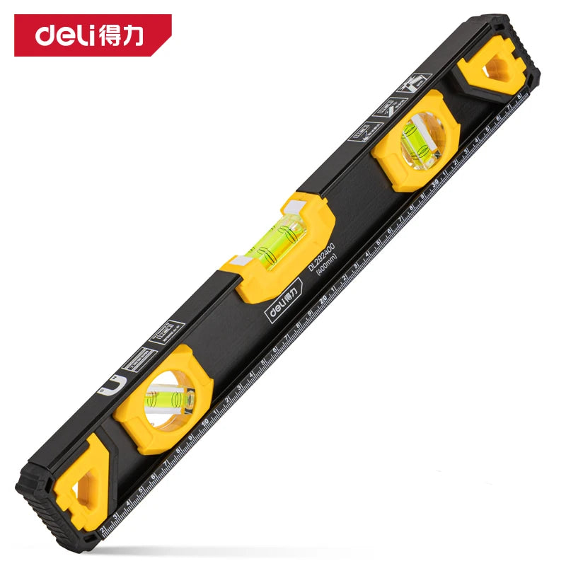 Magnetic Torpedo Spirit Level with 3 Vials, Shockproof Aluminum Bubble Level