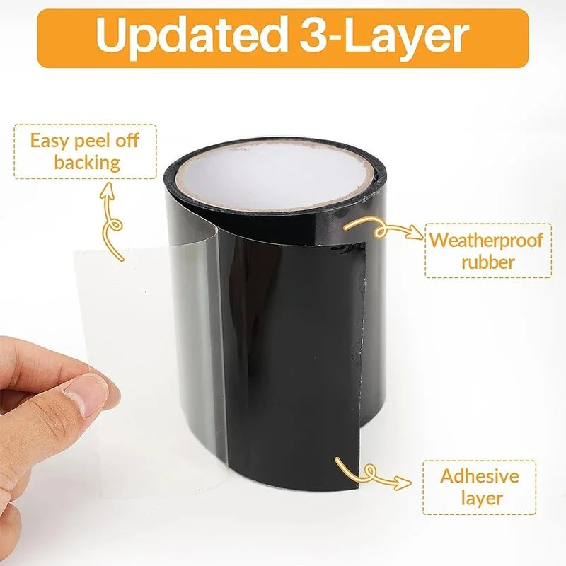 Waterproof Repair Tape 50mm x 5m – Flexible Leak Sealing Tape for Pipes, Roofs & Gutters