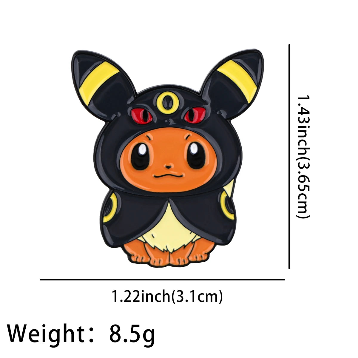 Cute Eevee Evolution Enamel Pins – Kawaii Cartoon Character Brooch Set for Backpacks, Jackets & Lapels